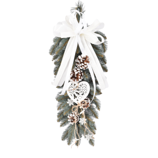 ZWIS DEKOROWANY SREBRZYSTY 60 CM BIANCO