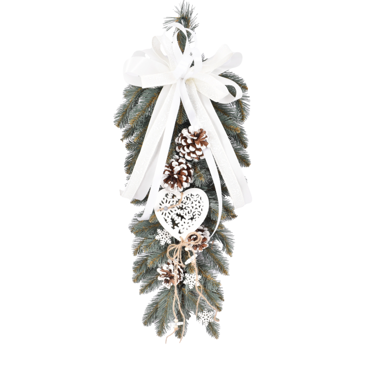 ZWIS DEKOROWANY SREBRZYSTY 60 CM BIANCO