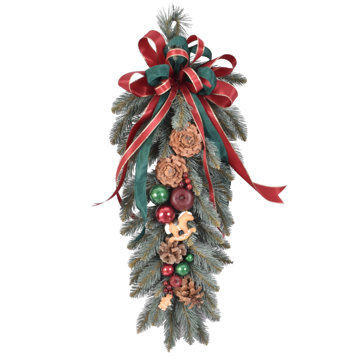 ZWIS DEKOROWANY SREBRZYSTY 60 CM CASA VERDE