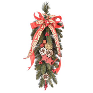 ZWIS DEKOROWANY 60 CM RED