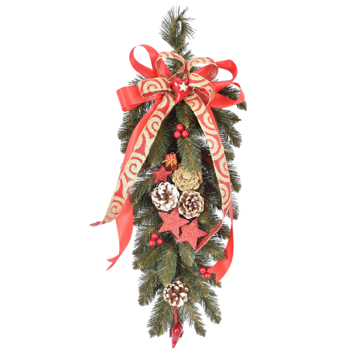 ZWIS DEKOROWANY 60 CM RED